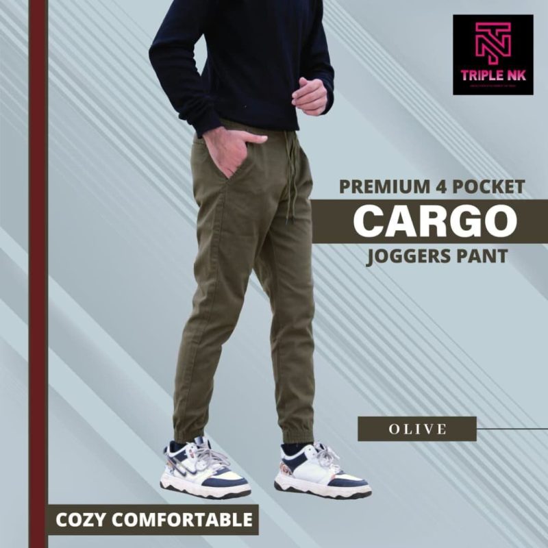 Premium 4 Pocket Jogger’s Pants ( Olive )