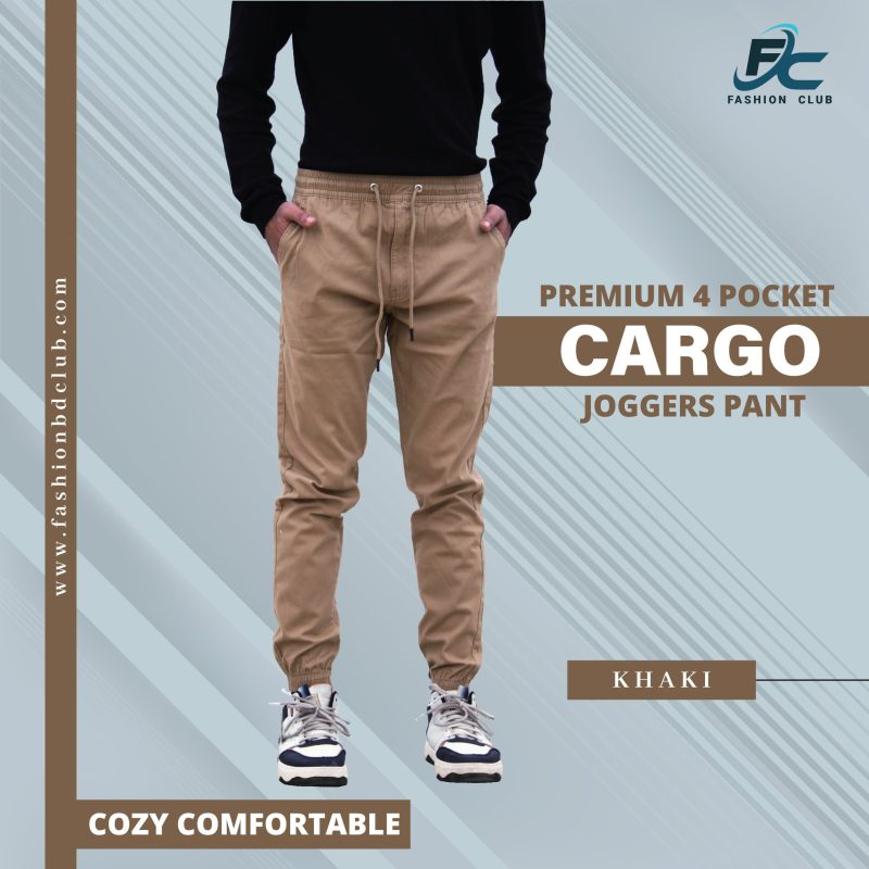 Premium 4 Pocket Jogger’s Pants ( Khaki )