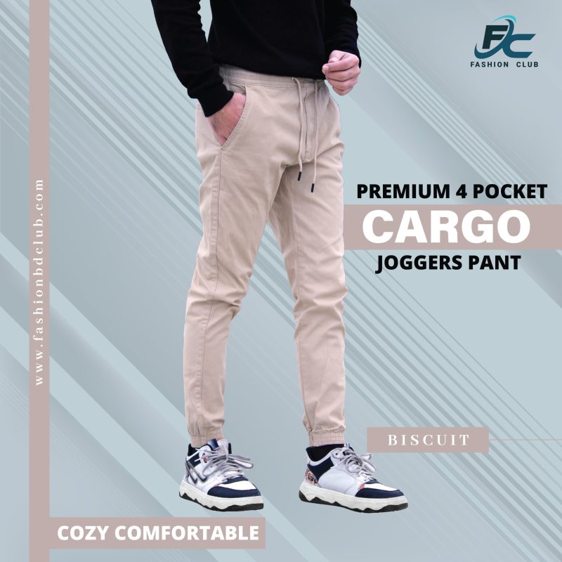 Premium 4 Pocket Jogger’s Pants (Biscut)